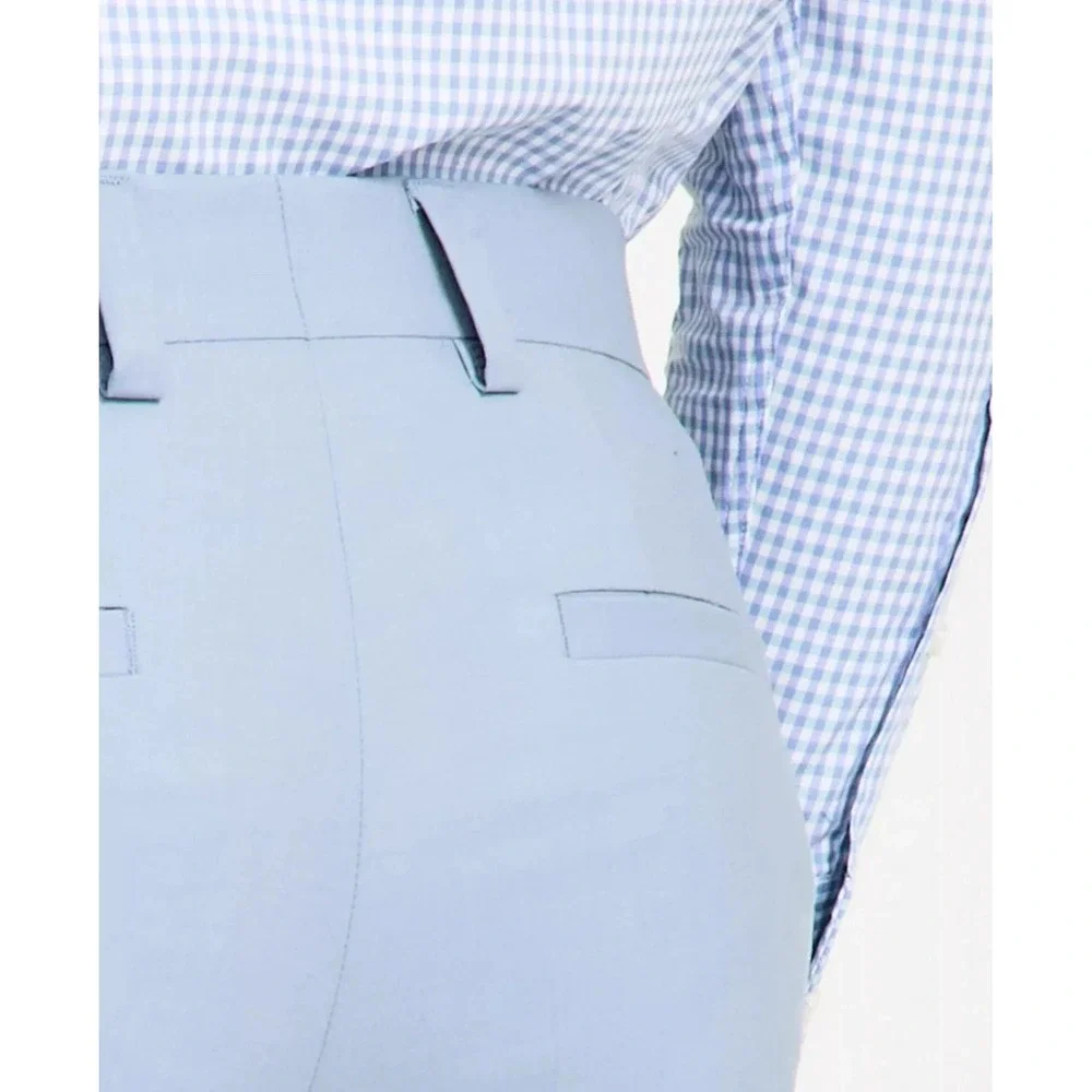 Hugo Mens Modern fit Dress Pants Wool Blend 36R Light Blue‎ Solid E111691
